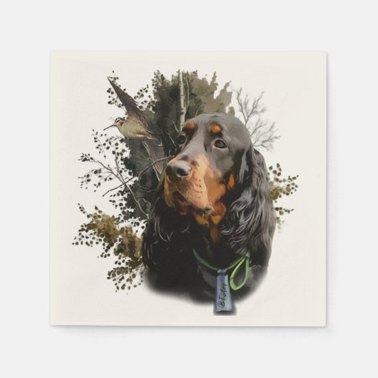 Gordon Setter Servet (Voorkant)