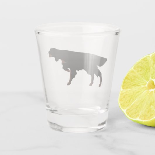 Gordon Setter Shot Glass Shot Glas (Achterkant)
