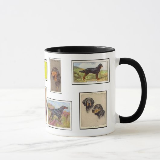 Gordon Setter Sigarettenkaarten Keramische Mok (Rechts)
