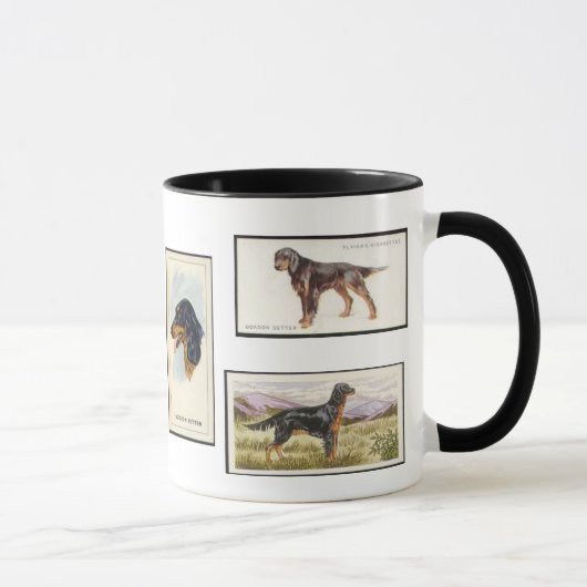 Gordon Setter Sigarettenkaarten Keramische Mok (Rechts)