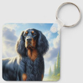Gordon Setter Sleutelhanger (Achterkant)