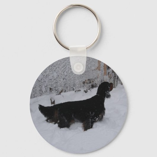 Gordon Setter Sleutelhanger (Voorkant)