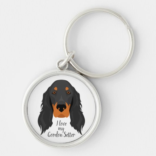 Gordon Setter Sleutelhanger (Voorkant)