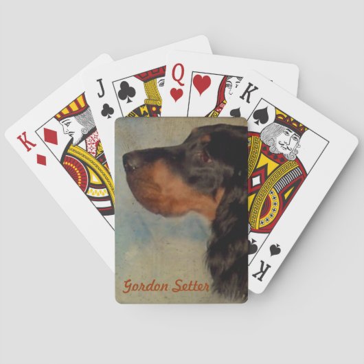 Gordon Setter-speelkaarten Pokerkaarten (Achterkant)