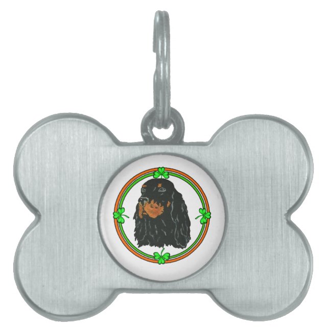 Gordon Setter St Patricks Huisdieren Naamplaatje (voorkant)