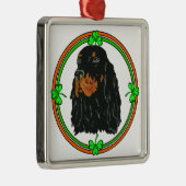 Gordon Setter St Patricks Metalen Ornament (Rechts)