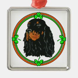Gordon Setter St Patricks Metalen Ornament