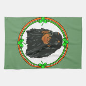 Gordon Setter St Patricks Theedoek (Horizontaal)