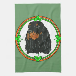 Gordon Setter St Patricks Theedoek