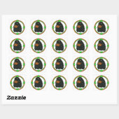 Gordon Setter St Patricks Vierkante Sticker (Vel)