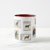 Gordon Setter Stamps of the World Ceramic Mok (Midden)