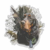 Gordon Setter Sticker (Voorkant)