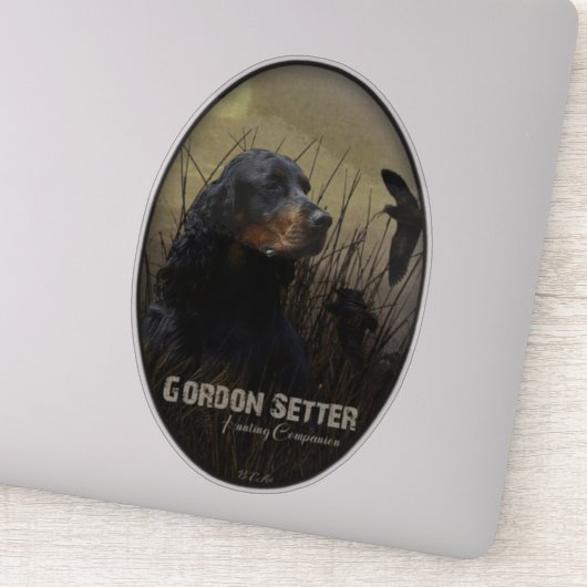 Gordon Setter, Sticker van de jager (Detail)