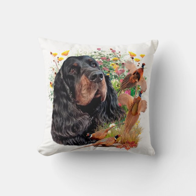 Gordon Setter Tapestry Coffee Mok Kussen (Voorkant)
