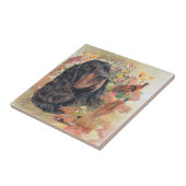 Gordon Setter Tapestry Coffee Mok Sierkussen Bev Tegeltje (Zijkant)
