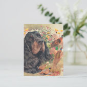 Gordon Setter Tapestry Poster Acrylprint Tripty Briefkaart (Staand voorkant)