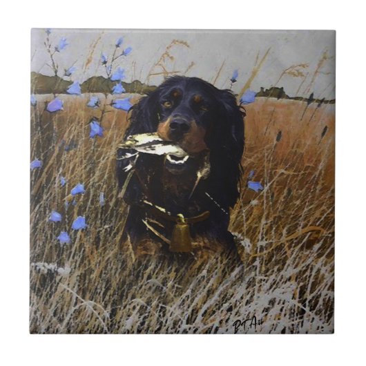Gordon Setter Tegeltje (Voorkant)
