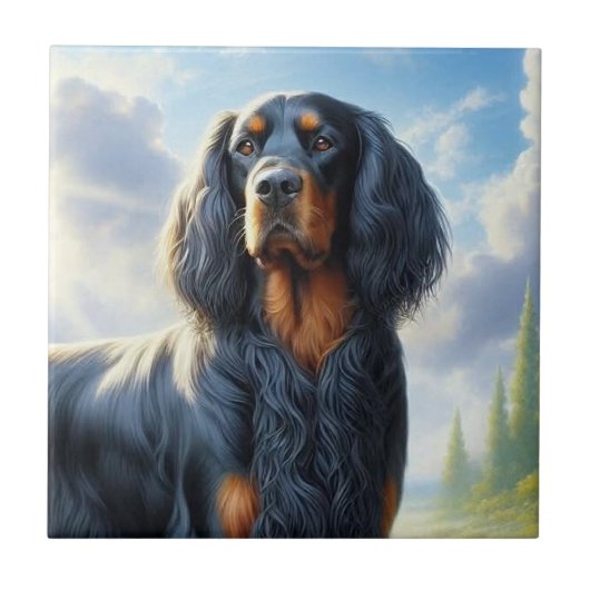 Gordon Setter Tegeltje (Voorkant)
