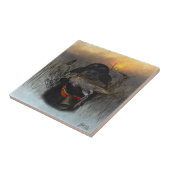 Gordon Setter Tegeltje (Zijkant)