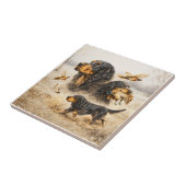 Gordon Setter Tegeltje (Zijkant)