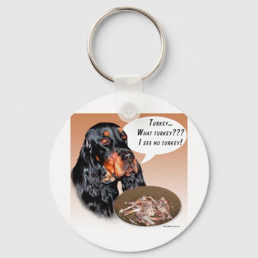 Gordon Setter Turkey Sleutelhanger (Voorkant)