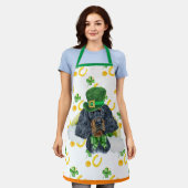 Gordon Setter Vakantie Decoratie St. Patrick's Day Schort (Gedragen)