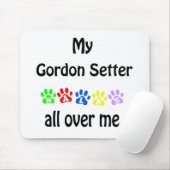 Gordon Setter Walks Design Muismat (Met muis)