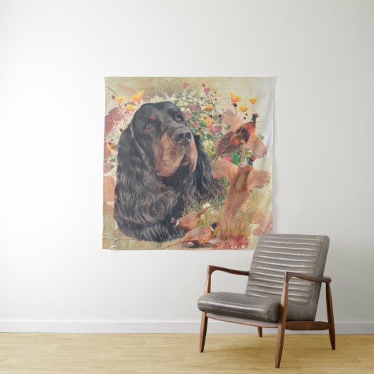 Gordon Setter Wandkleed (In situ)