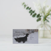Gordon Setter Winter Visitekaartjes (Staand voorkant)