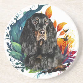 Gordon Setter Zandsteen Onderzetter