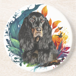 Gordon Setter Zandsteen Onderzetter