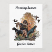 Gordon setters, Art Feestdagenkaart (Voorkant)