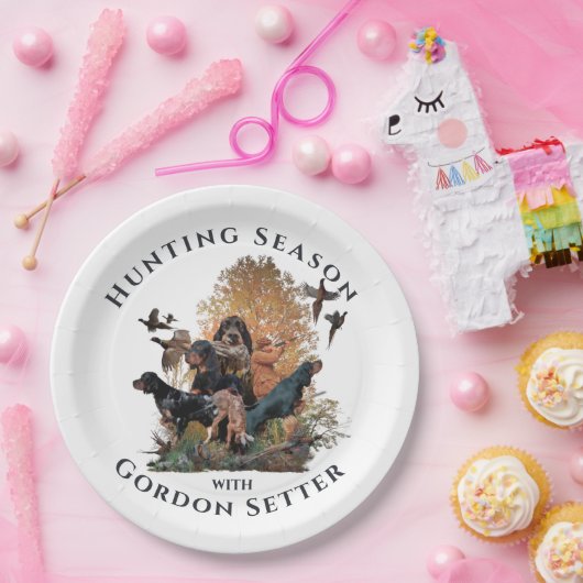 Gordon setters, Art Papieren Bordje (Feest)