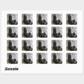 Gordon Setters op Lunch Guard Square Stickers (Vel)