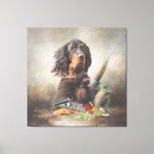 Gordon Setters, Passie voor vogels, Kunst Canvas Afdruk (Voorkant)