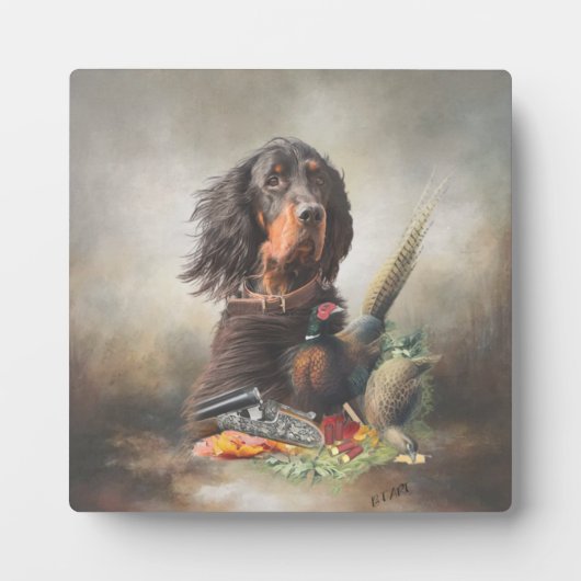 Gordon Setters, Passie voor vogels, Kunst Fotoplaat (Voorkant)