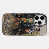 Gordon Setters, Passie voor vogels, Kunst iPhone Hoesje (Achterkant horizontaal)