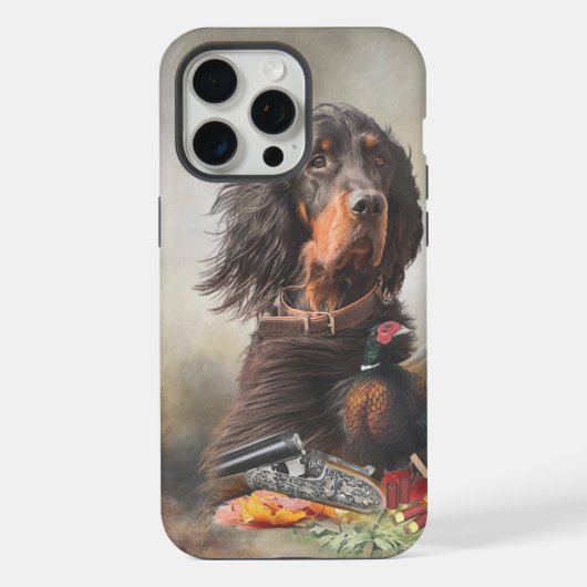 Gordon Setters, Passie voor vogels, Kunst iPhone Hoesje (Achterkant)