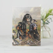 Gordon Setters, Passie voor vogels, Kunst Kaart (Staand voorkant)