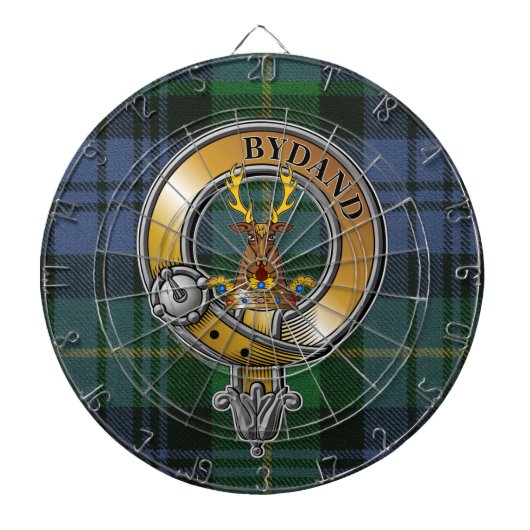 Gordon Tartan & Badge Dartbord (Voorkant)