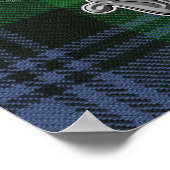 Gordon Tartan & Badge Poster (Hoek)