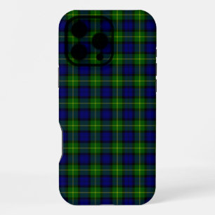 Gordon tartan blauw groen geruit iPhone 16 pro max hoesje