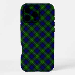 Gordon tartan blauw groen ruit iPhone 16 pro max hoesje