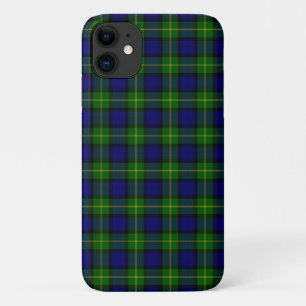 Gordon tartan blauwe groene vleid Case-Mate iPhone case