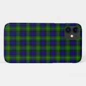 Gordon tartan blauwe groene vleid Case-Mate iPhone case (Achterkant (horizontaal))