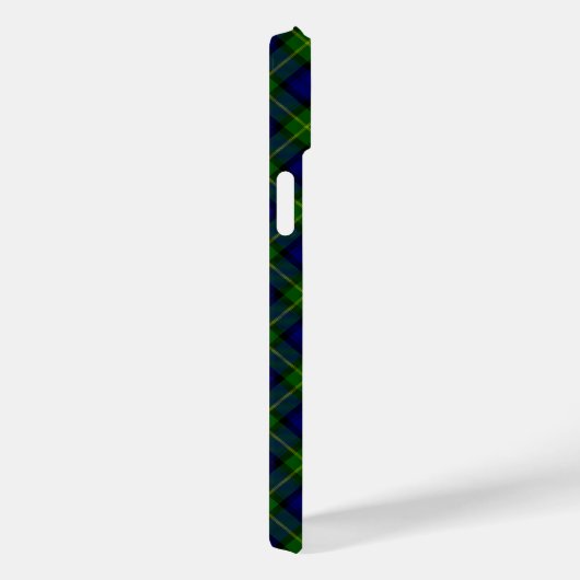Gordon tartan blauwe groene vleid Case-Mate iPhone case (Achterkant / Rechts)