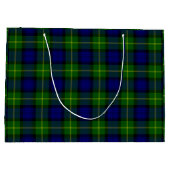 Gordon tartan blauwe groene vleid groot cadeauzakje (Achterkant)