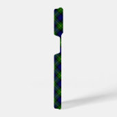 Gordon tartan blauwe groene vleid iPhone hoesje (Rechterkant)
