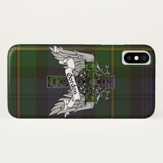 Gordon Tartan Cross Case-Mate iPhone Case (Achterkant (horizontaal))