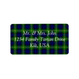Gordon Tartan Label